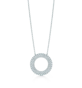 Three-row circle pendant