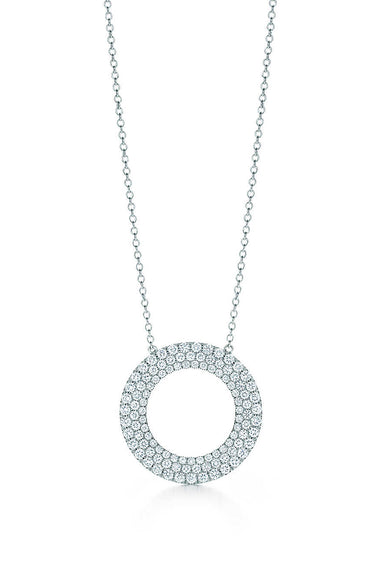 Three-row circle pendant